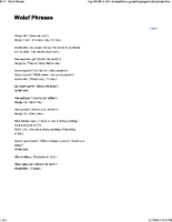 Wolof Phrases